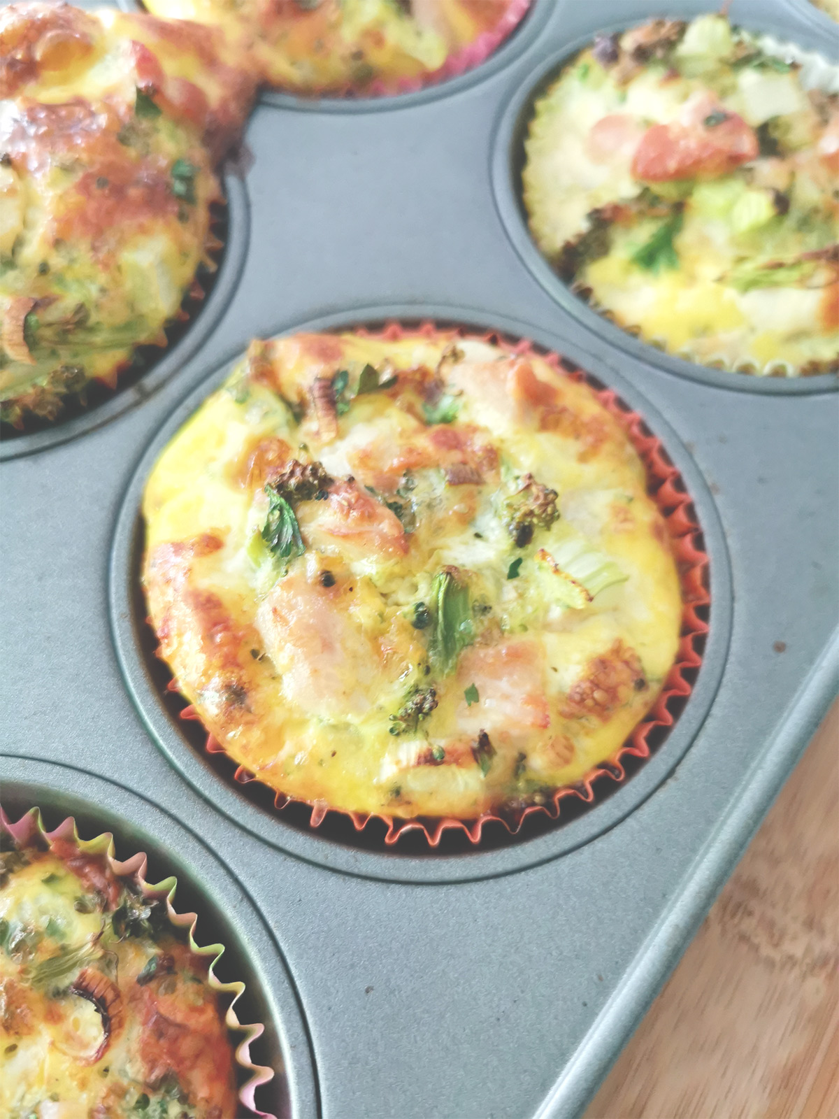 Mini-frittatas à la dinde